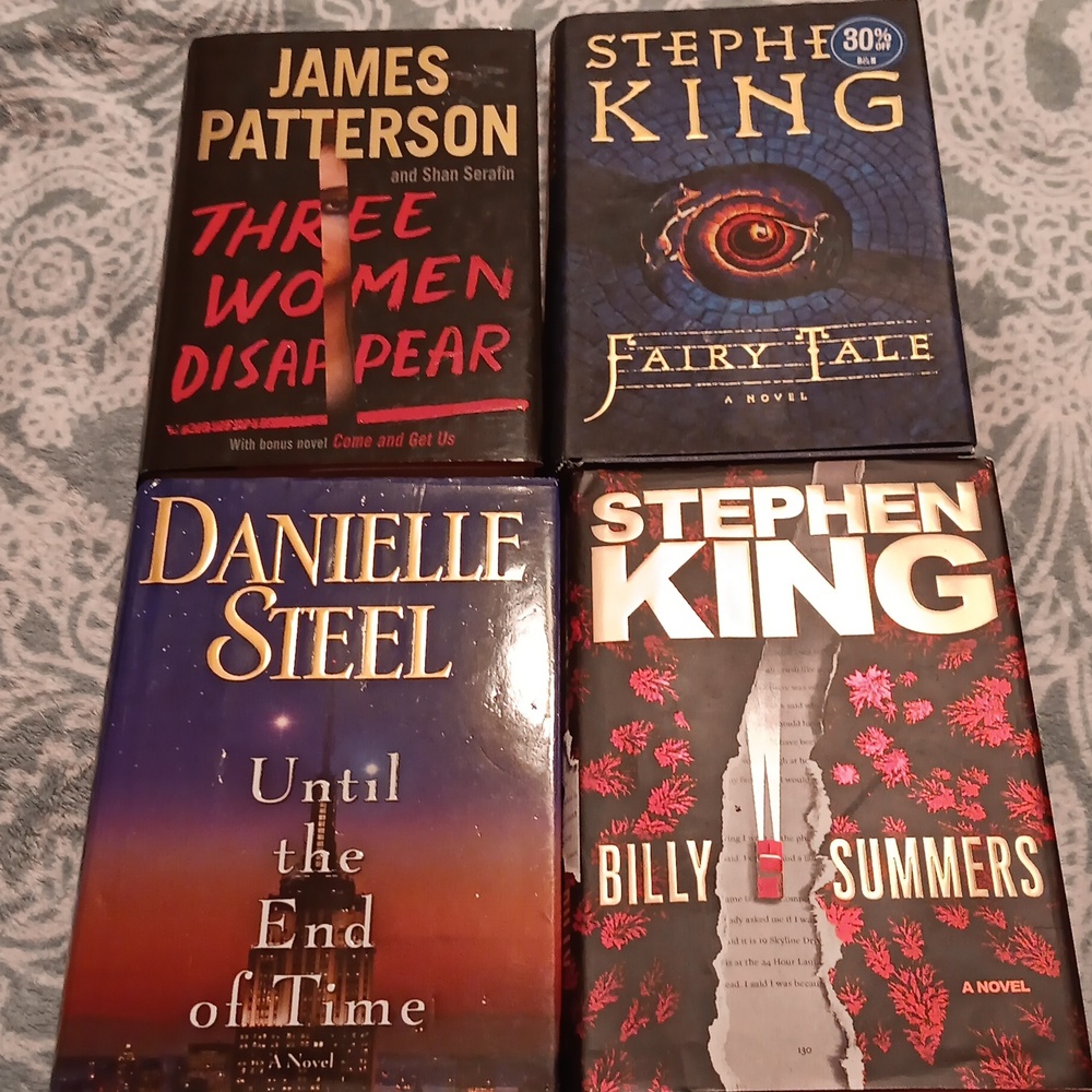 4 Hardcover Novels